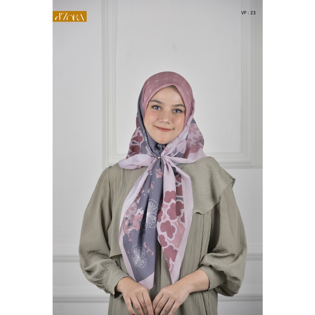 d'ZORA HIJAB KERUDUNG SEGI EMPAT MOTIF