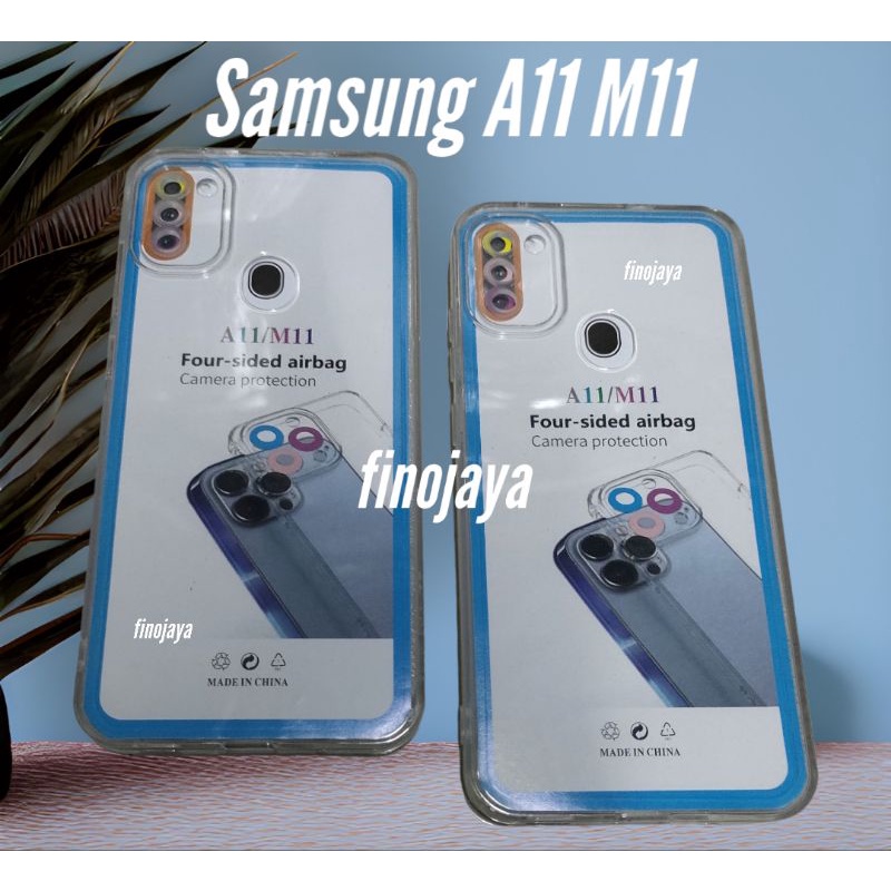 Softcase Samsung A11 M11 Silikon Casing Case Bening Terasfaran Pelindung Pro Camera