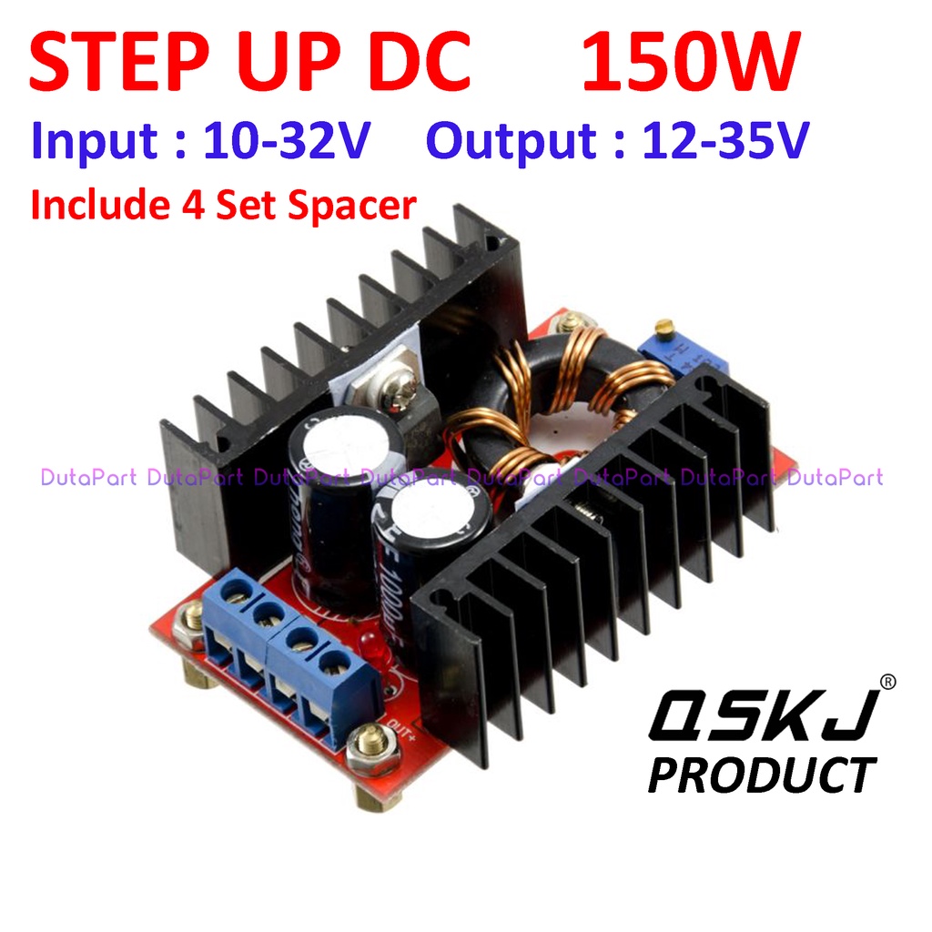 DC-DC Converter Step Up 150W 10-32V to 12-35V DC Boost StepUp 150 Watt