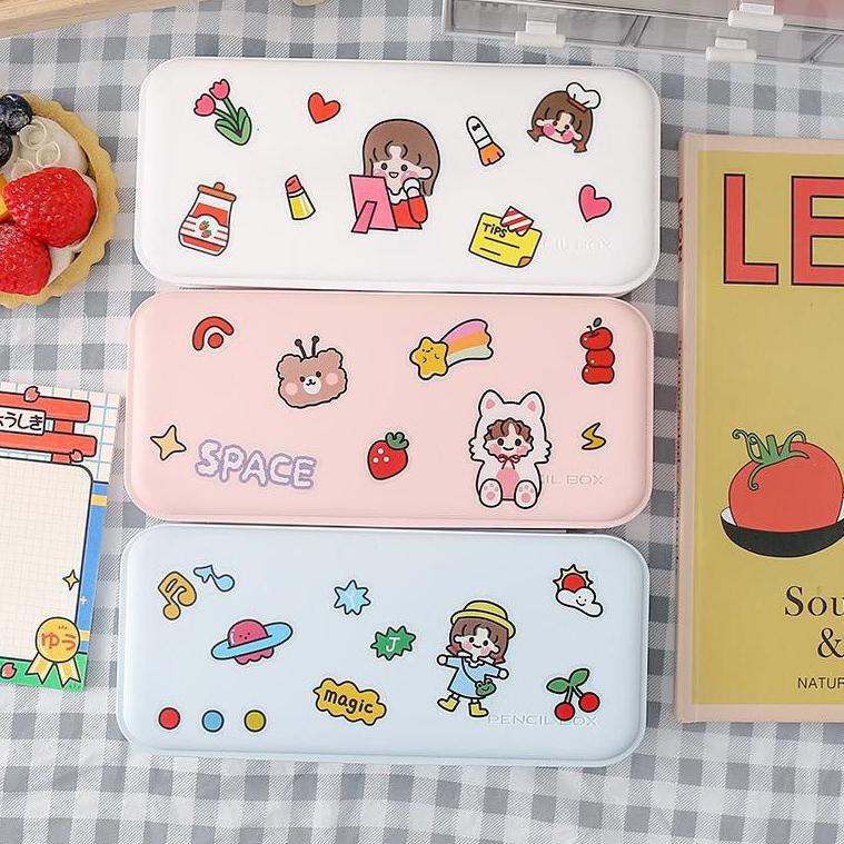 

(J-E5E-➸) BACA DESKRIPSI! Kotak tempat Pensil Minimalis Pencil Case Aesthetic - F0100 murah