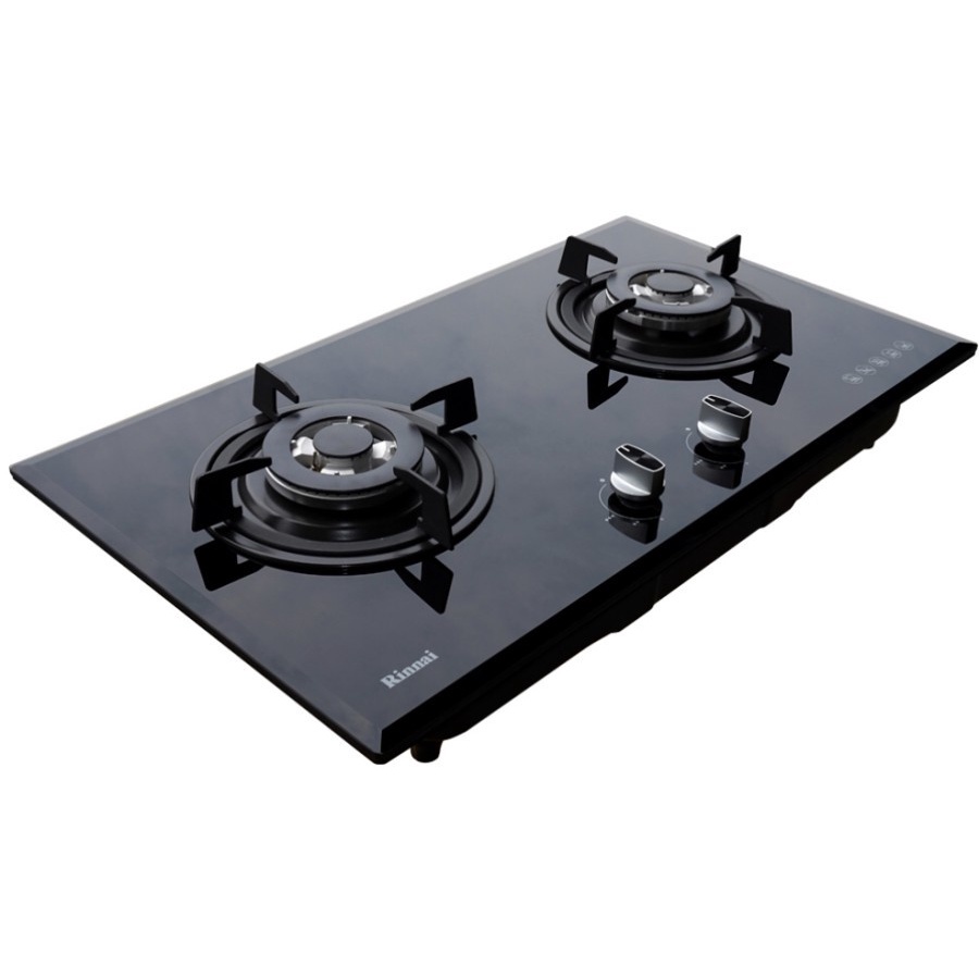 Kompor Tanam 2 Tungku Kaca Rinnai RB-772RO(G) RB 772 ROG Safety Device