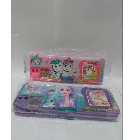 

➤ Kotak Pensil Tempat Pensil Magnet Kalkulator Animasi Lucu Kotak Pensil Anak じ