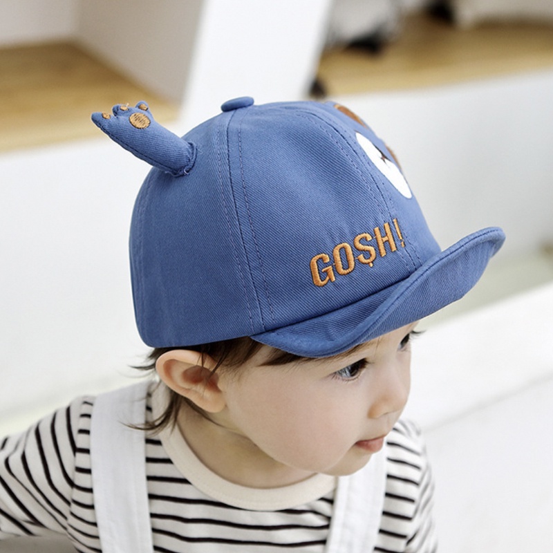 Topi Fashion Bayi dan Anak GOSH! BEAR Baby Hat - Topi bayi GOSH Bear Beruang Lucu Bordir Import