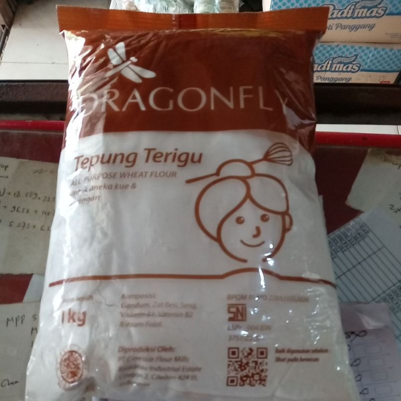 

Tepung Terigu Dragon Fly 1kg
