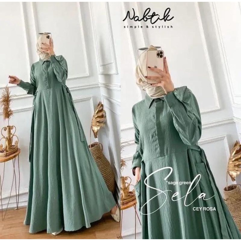 GAMIS SELA CRINGKLE/DRESS SELA CRINGKEL/GAMIS SELA KRINGKEL