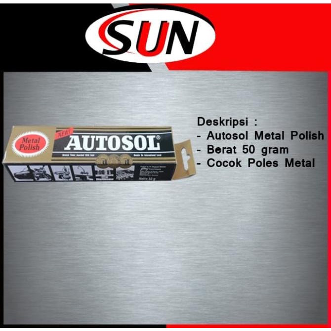 Autosol Otosol Polish Poles Besi Metal Stainless 50 Gram Odol