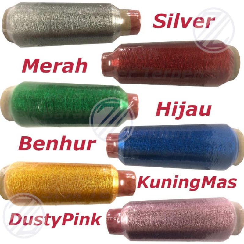 Benang Bordir Polyester Metalik Benang Lunarex