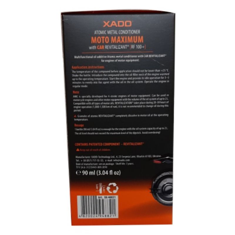 Xado R Atomic Metal Conditioner 1 Stage Maximum Moto Spesial Edition ( Bottle 90ml )