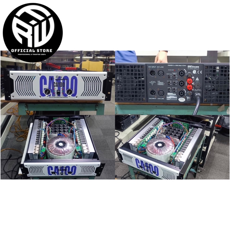 POWER AMPLIFIER BLACK SPIDER  CA 100 / CA100 / CA-100 (ORIGINAL) 5000W X 2