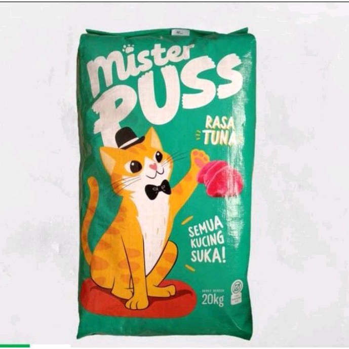 Gojek Mister puss 20kg makan kucing rasa tuna khusus gojek/grab