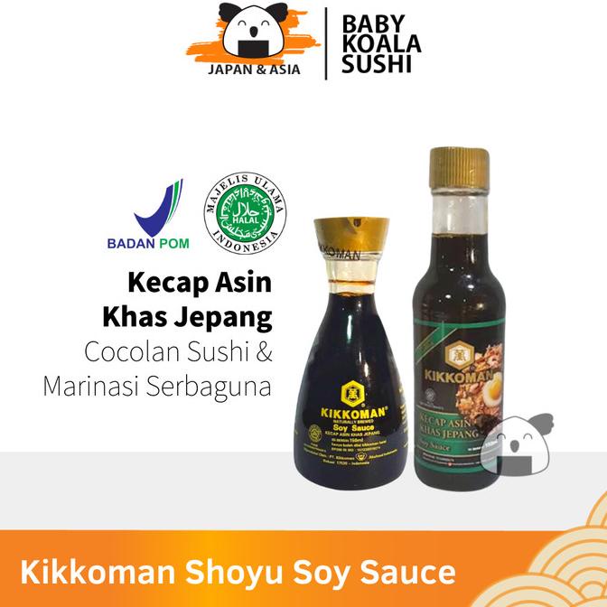 

KIKKOMAN SHOYU HALAL 150ml | Kecap Asin Jepang | Soy Sauce All Purpose