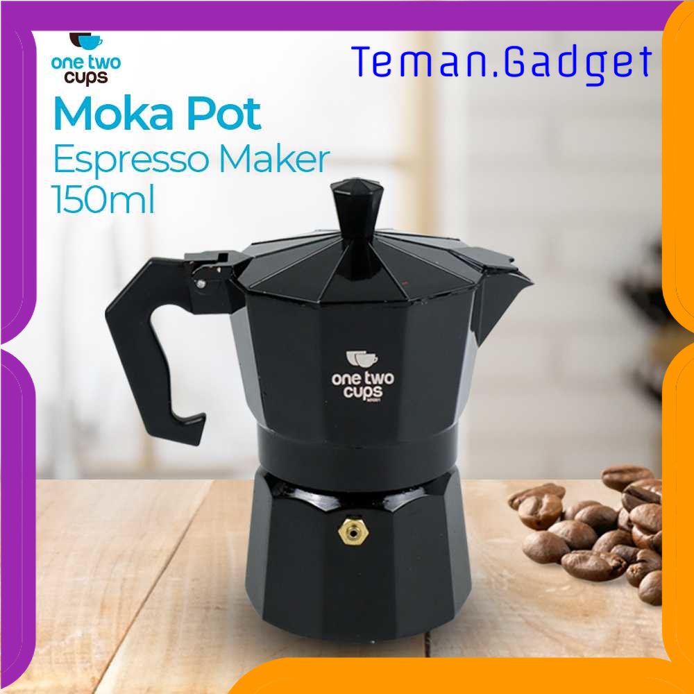 TG - DPR One Two Cups Espresso Coffee Maker Moka Pot Teko Stovetop Filter - MX001