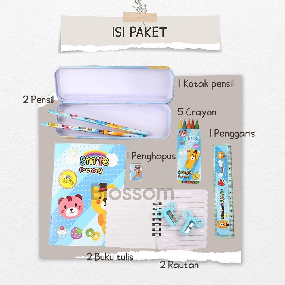 

↖ Alat Tulis Sekolah Karakter ATK Set Stationary Set 10 in 1 Paket Alat Tulis Anak Karakter 8 in 1 - Blossom Kids ㅳ