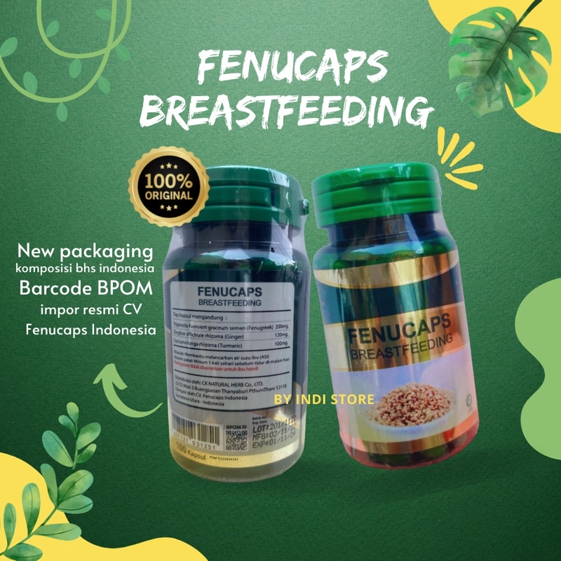 FULL SIZE SEGEL FENUCAPS BREASTFEEDING PENAMBAH DAN PENGENTAL ASI BERGIZI