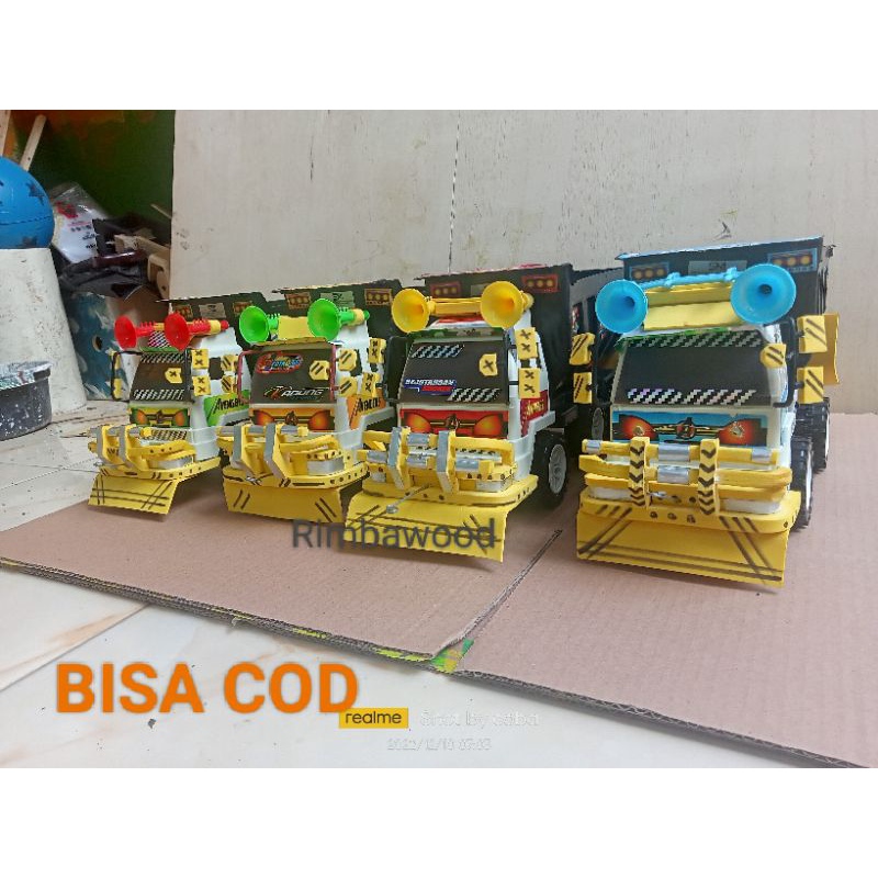 (Bisa COD)Mainan damtruk truk pasir modifikasi