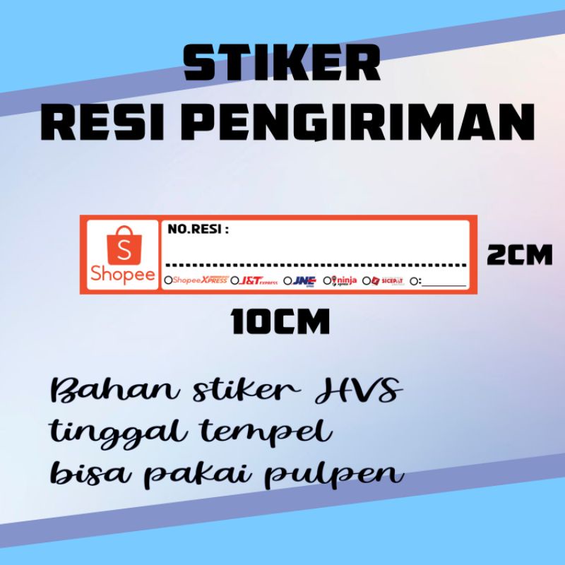 

[ISI100pcs] Stiker Resi Pengiriman