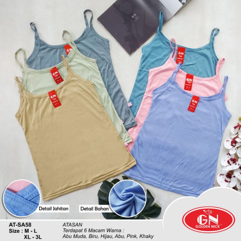 Tanktop Wanita Golden nick SA58 / Kamisol Tanktop Golden nick
