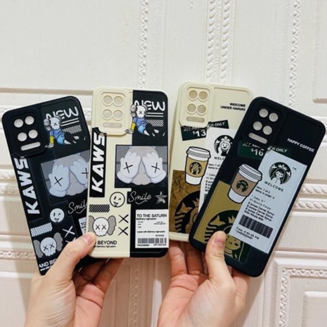 SOFTCASE PRO CAMERA REALME C30 C31 C35 NARZO 20 PRO 30A 50A 50i PRIME MOTIF KAWS &amp; STARBUCKS COFFEE CUP