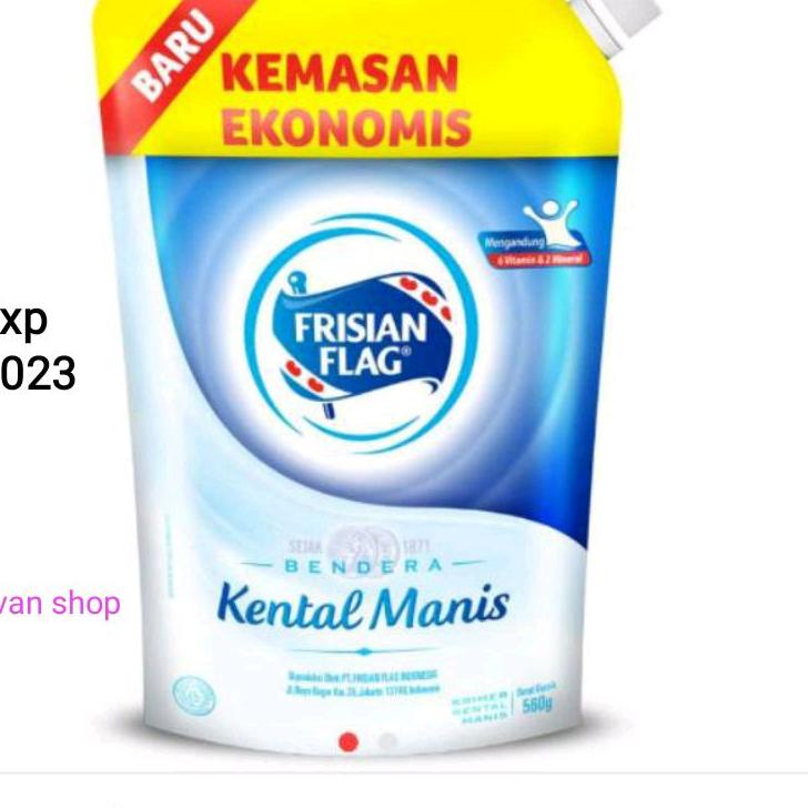 

[PRODUK PDNGQ] Susu kental manis Frisian Flag Pouch 545/560ml CNN