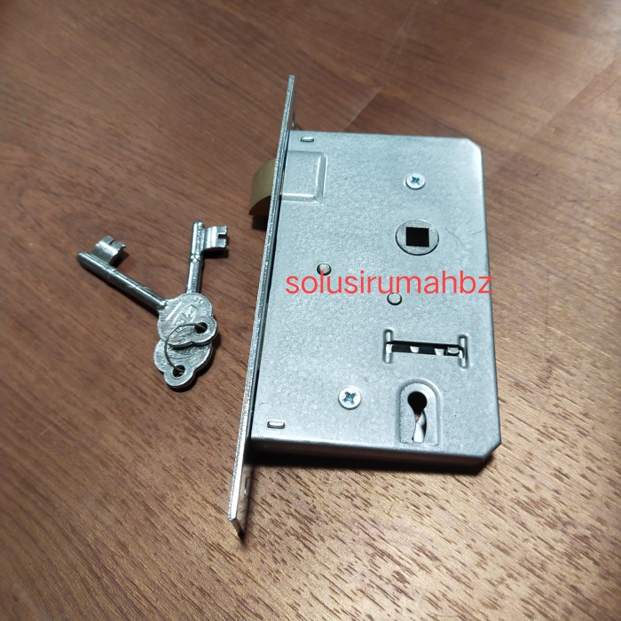 kunci body lidah 124mm saja + key bodi kuda besar lockset model lama