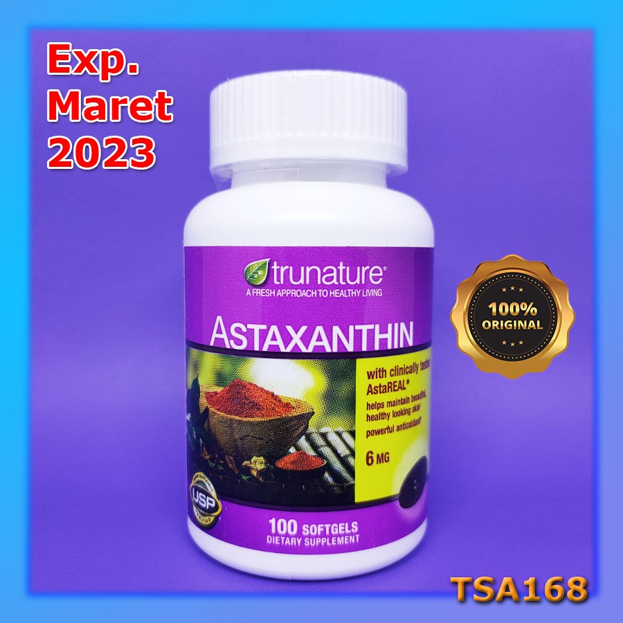Trunature Astaxanthin 6 mg 100 Softgel King of Antioxidant &amp; Antiaging