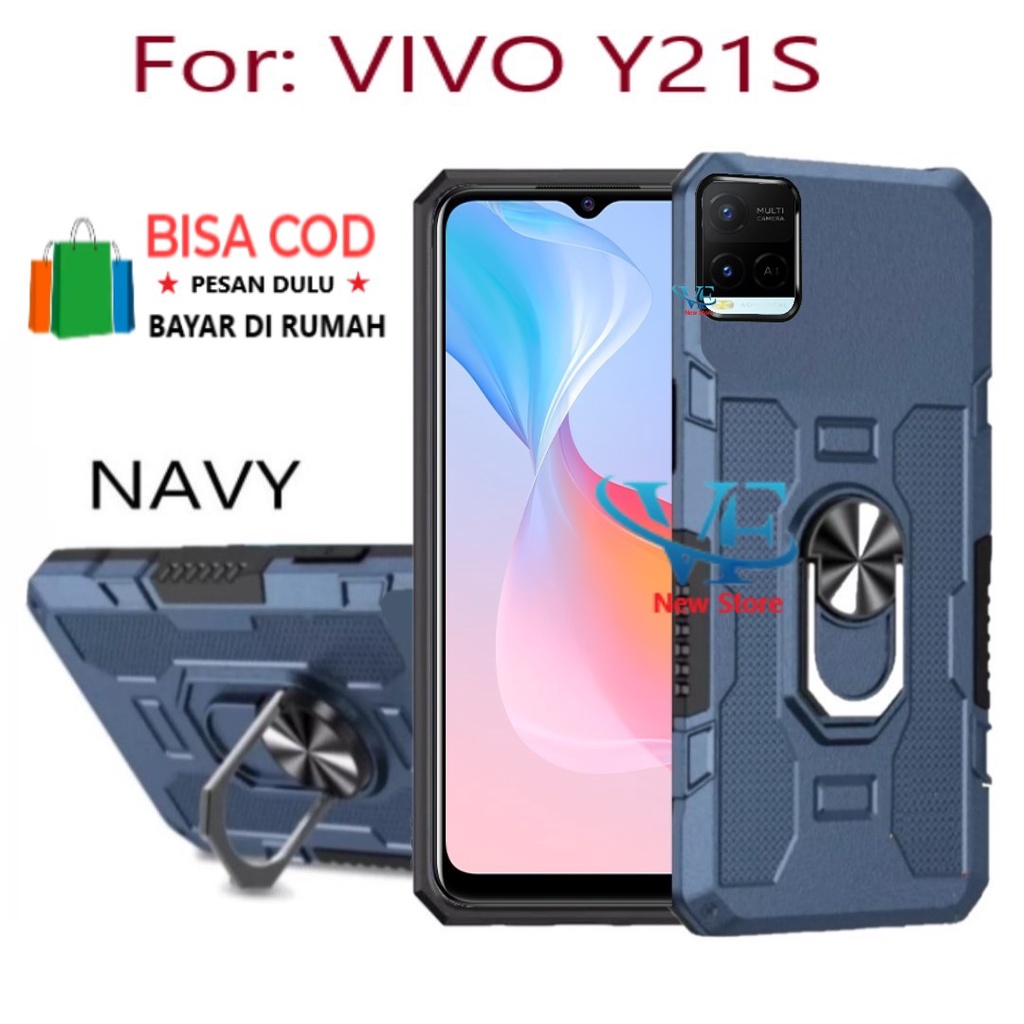 KESING HP UNTUK VIVO Y21S- STANDING  ROBOT  HIT EYE RING--SOFT CASE STANDING ROBOT  VIVO Y21S