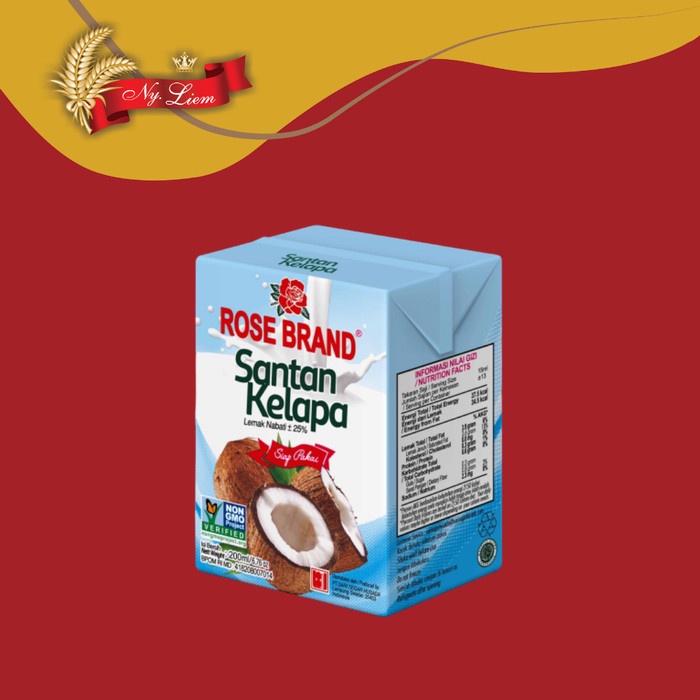 

ROSE BRAND Santan Kelapa Siap Pakai 200 mL