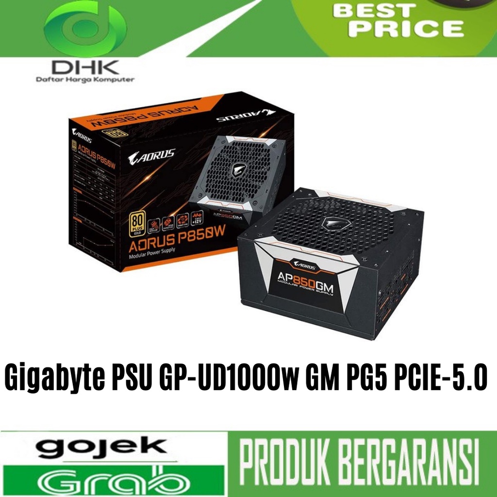 PSU Gigabyte UD1000GM PG5 - 1000W 80+ Gold PCIe Gen 5.0