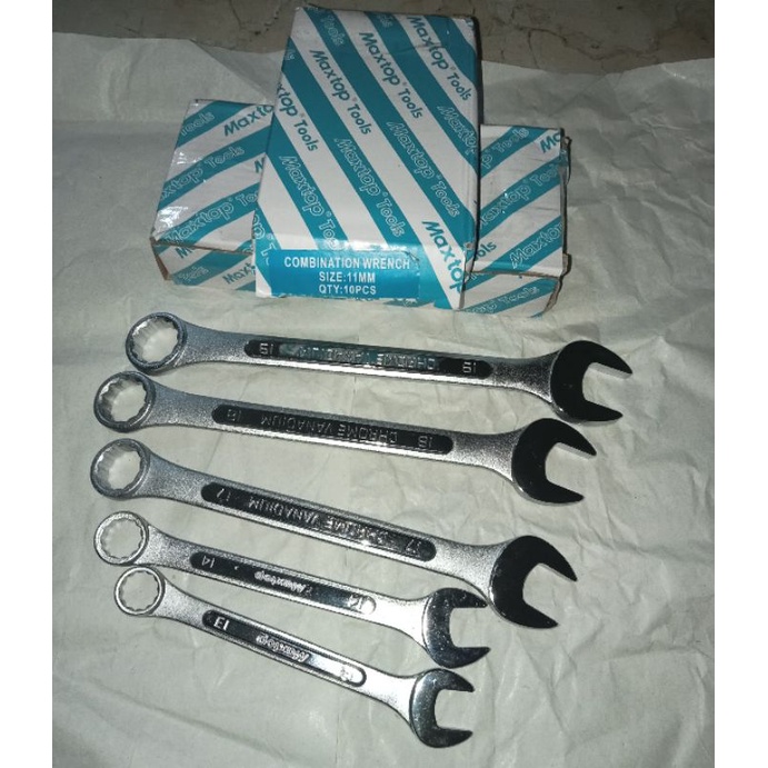 MAXTOP Satuan Kunci Ring Pas 8 - 17 mm