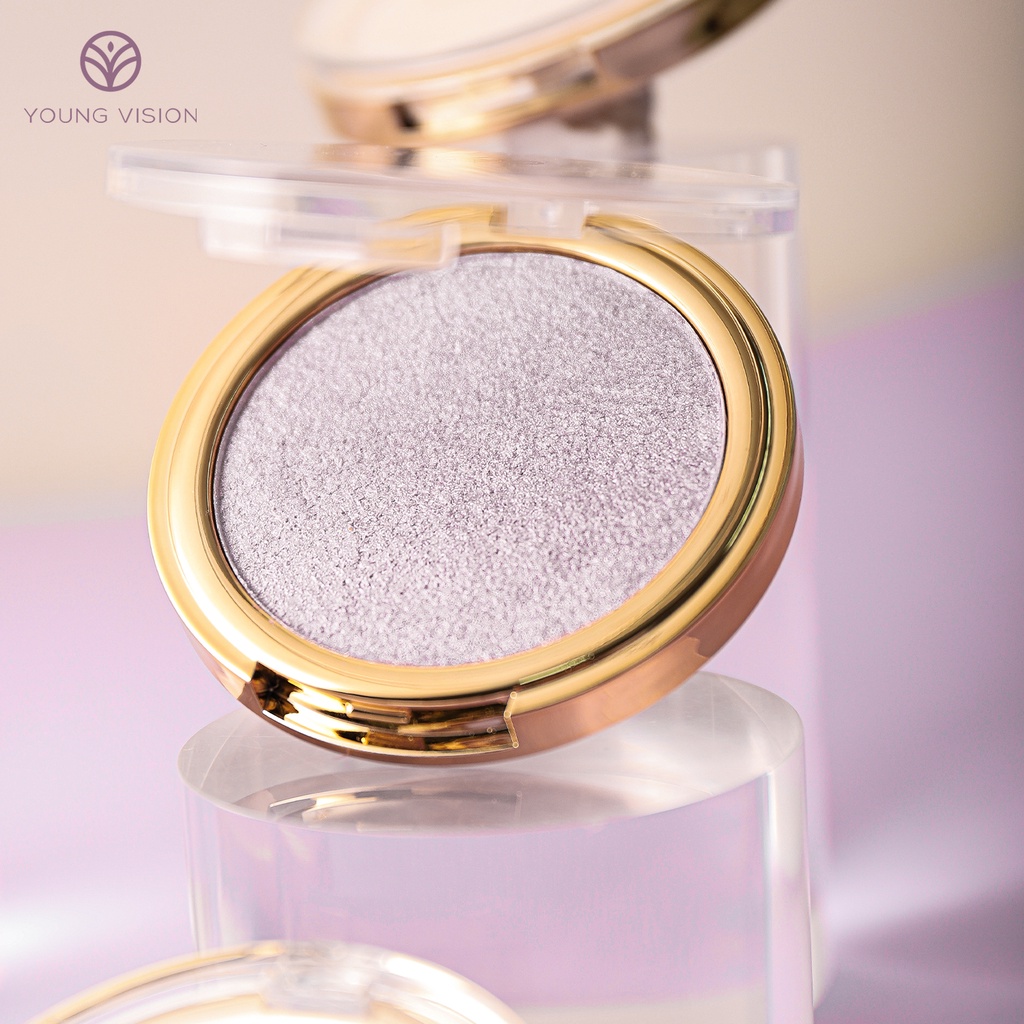 【 Baru】Yong Vision Shimmer Highlighter Pallette Waterproof Glitter Highlighter Powder Dan Eyeshadow Face Powder Long-Lasting Sweatproof Bronzer,Contour