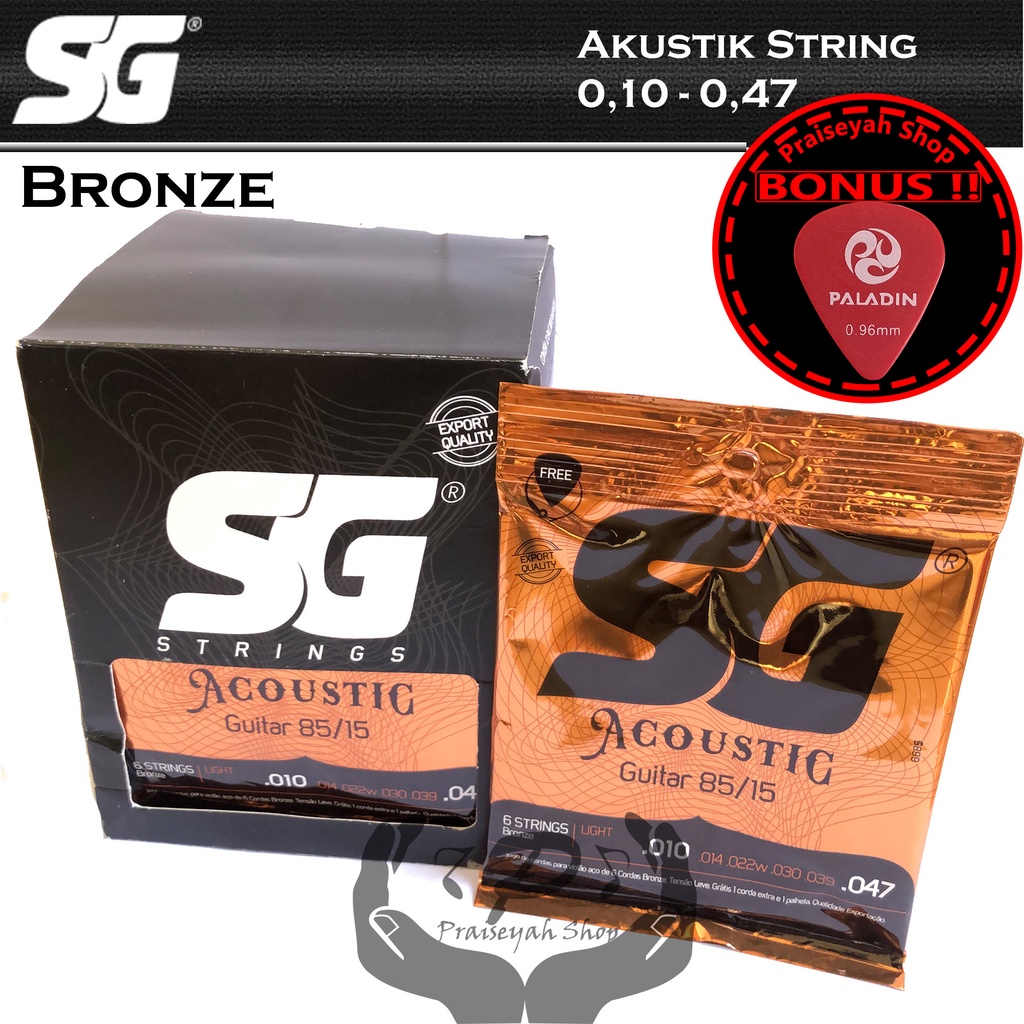 Senar Gitar Akustik String 010 SG Original Bronze 011