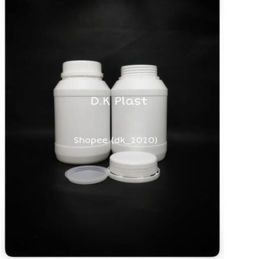 New Botol Lem Obat 1 kg segel Botol Plastik HDPE 1kg segel Botol Lem Fox Toples 1 kg segel (ISI 5PCS