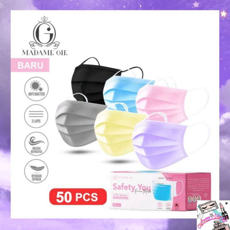 ☃️Cutezz_ching1☃️Madame Gie Safety You Face Mask 3 Ply (1pc/satuan)