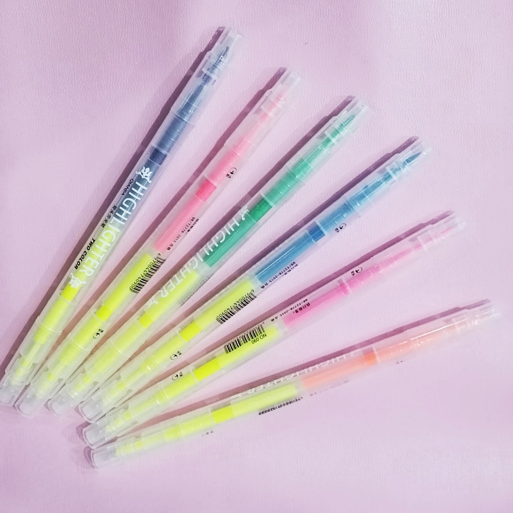 [ORGM] Alat Tulis Kantor Perlengkapan Sekolah Stabilo highlighter Dual Tip 1 set 6pc