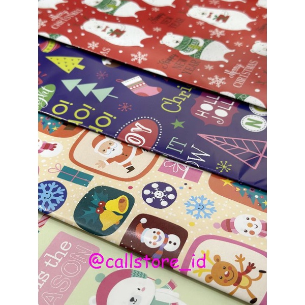 

KERTAS KADO NATAL KIKY/ KERTAS KADO MERRY CHRISTMAS KIKY