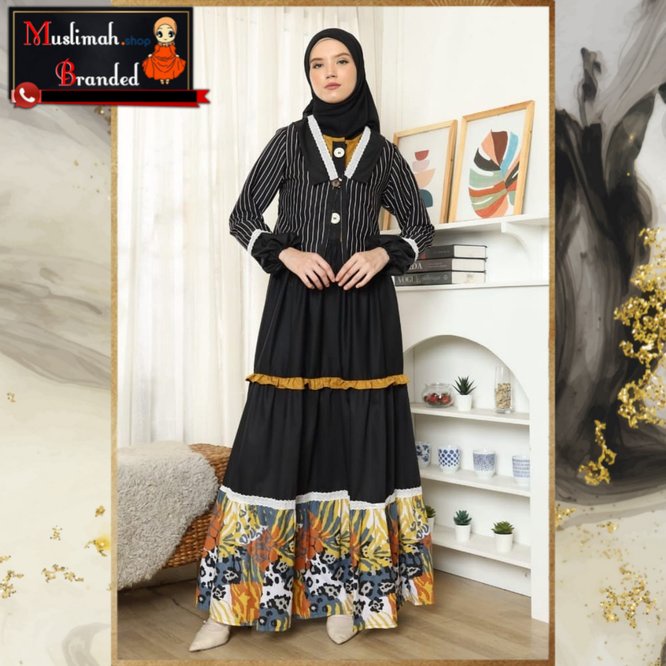 ORIGINAL Set Gamis Deura D281 / Deura Original Terbaru / Gamis Wanita Terbaru / Gamis Remaja MUSLIMA