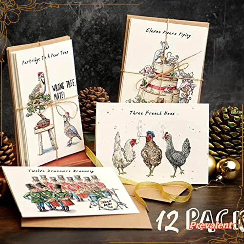 Preva Twelve Days2022Kartu Pos Unik Gift Card Set Kartu Natal