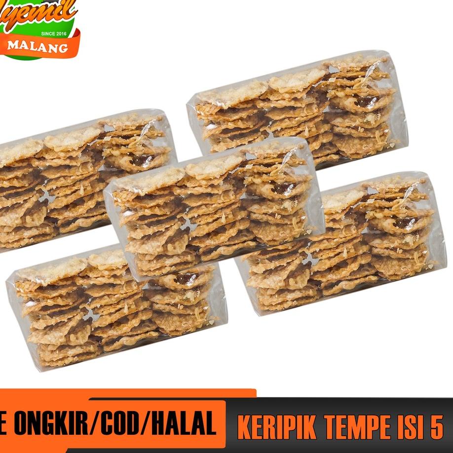 

BISA COD ✔️PAKET KERIPIK TEMPE ISI 5|KD6
