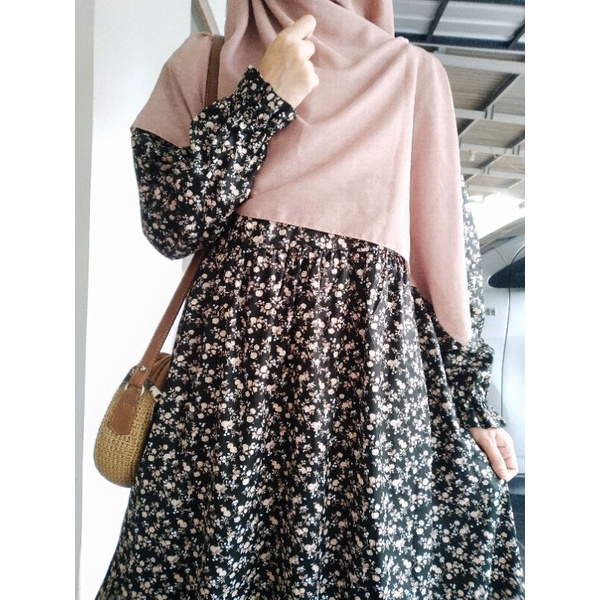 qudsia series / gamis katun jepang / daster / nightgown / bukan ditsy