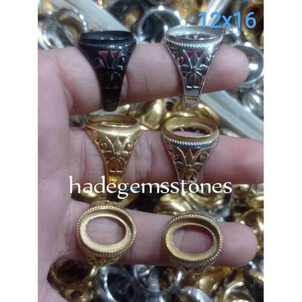 ring emban titanium super kualitas dim 12x16