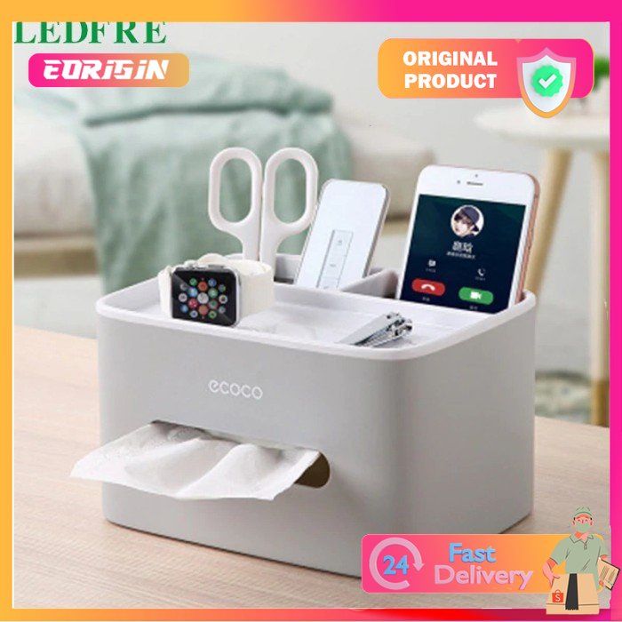 

Storage Box Kotak Penyimpanan Office Desk Case Organizer - Gray