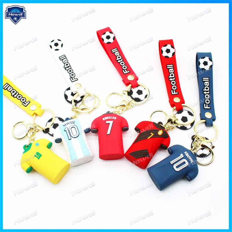 Kartun Sepak Bola Gantungan Kunci Setelan Anak Laki Laki Ransel Gantungan Kunci Mobil Gantungan Kunci Liontin Hadiah Hari Valentine