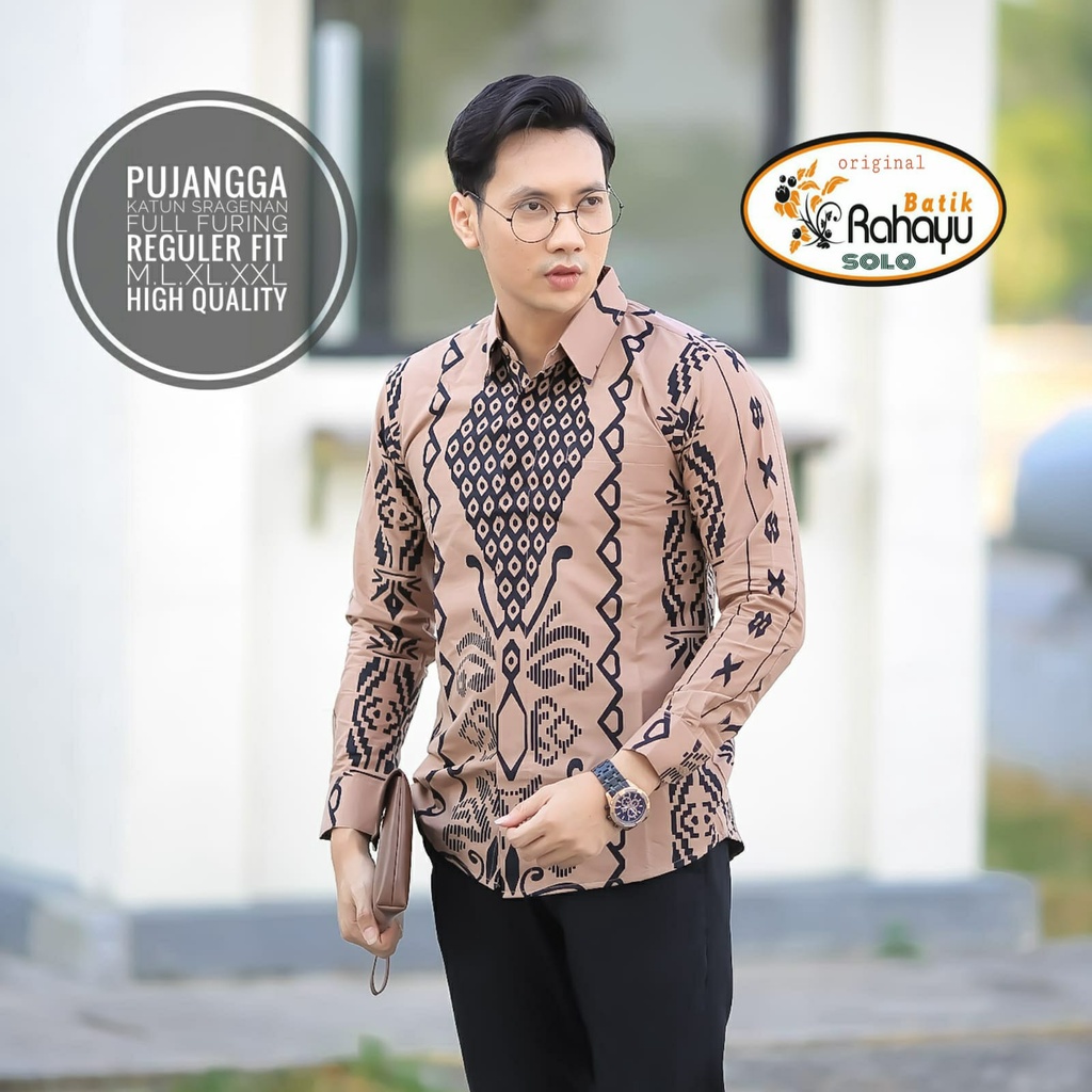 PUJANGGA RAHAYU KEMEJA BATIKSOLOAMANAH PRIA SOLO LENGAN PANJANG PENDEK LAPIS FURING PREMIUM KATUN HALUS SETYA LUHUR  MLIWIS MERAK SOGAN MLIWIS LASEM KOPI COKLAT MLIWIS LAWASAN PARANG LUHUR PEKSI TRUNTUM SETYO LUHUR PUTIH SETYO LUHUR BIRU PARANG LASEM ADI