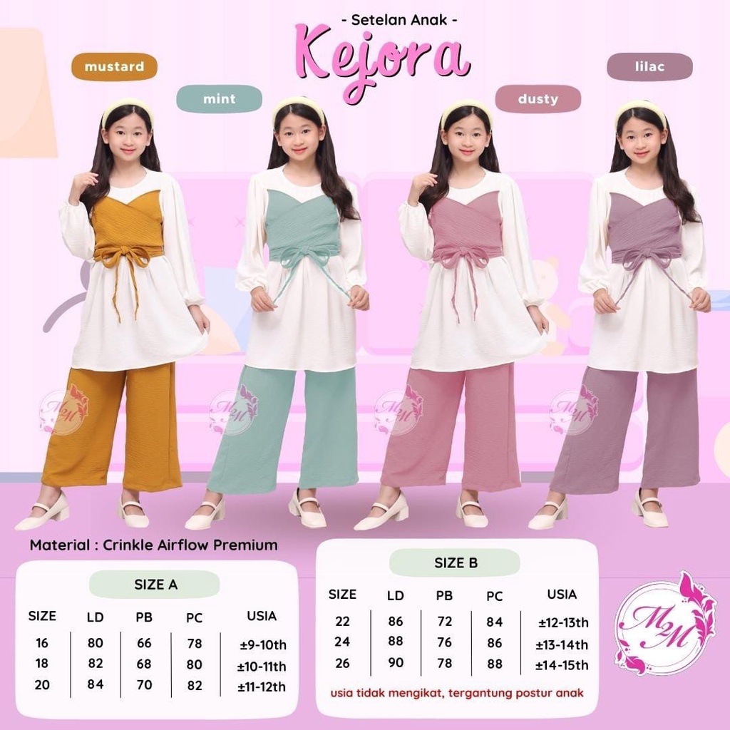 Kejora by M2M - Setelan Tunik dan Celana Kulot Anak Remaja Perempuan
