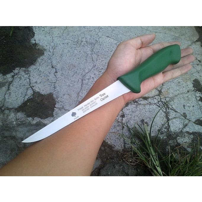 Boning knife pisau herder cap garpu 6" lurus original solingen germany