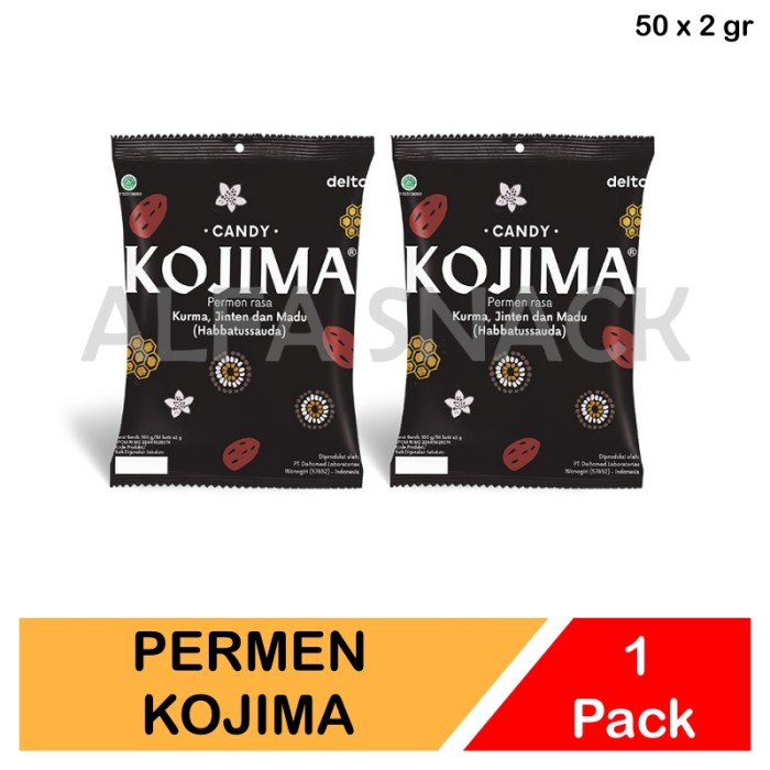 

Permen Herbal Kojima (Kurma Jintan Madu) Kemasan Pack (50 x 2 gram)