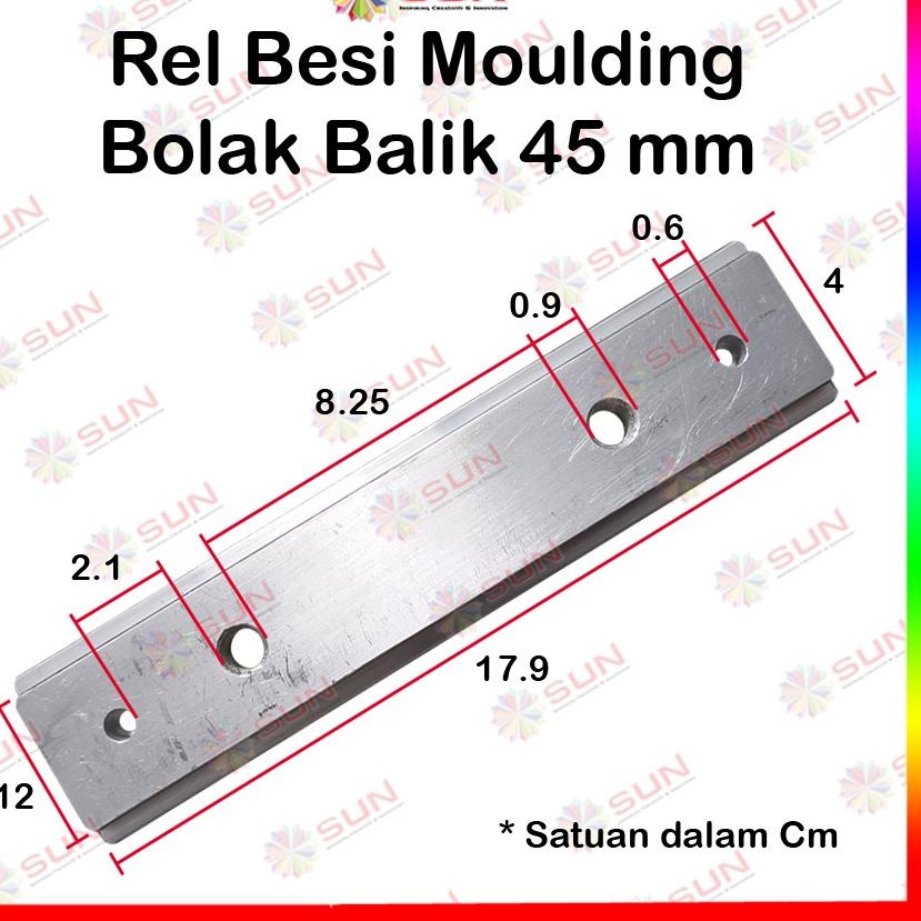 Terupdate Rel Slide Aluminium Moulding - Rel Besi Moulding Press Pin Talent Import 44mm & 58 mm / Re