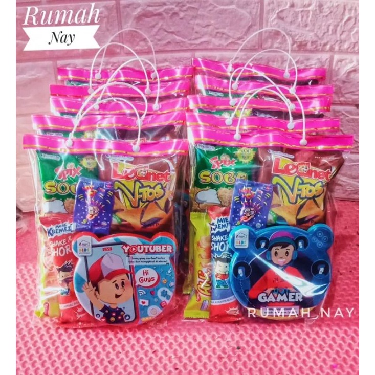 

Plastik Goodie bag (size 20x25) Snack bingkisan serbaguna (isi 10)