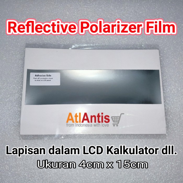 

(4x15 cm) Polarizer Silver LCD Kalkulator bagian dalam, AvoMeter, MultiMeter termurah murah