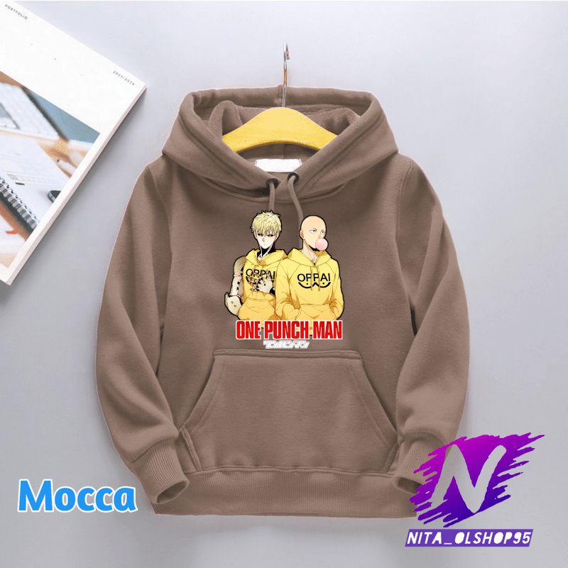 hoodie anak anime one puch man saitama genos